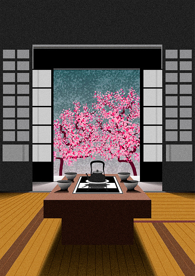 Zen illustration vector