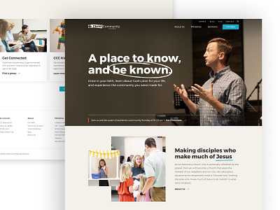 Christ Community Church Website brand church figma illustration jesus local church typography ui ux web web design