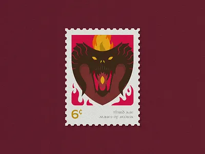 LOTR Stamps - 3/3 balrog lord of the rings lotr stamp