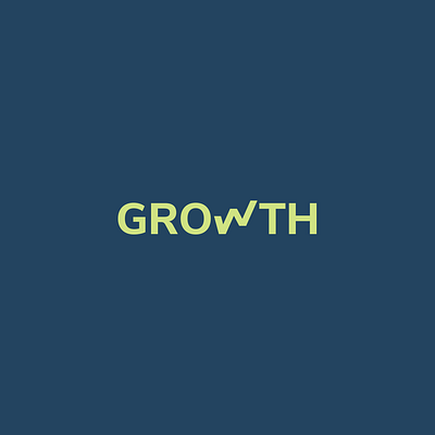 growth design flat illustration logo vector