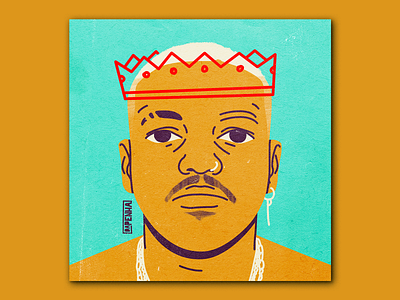 Djonga - Deus album artwork album cover black cover design crown god gold hip hop illustration madewithcoolors minimalism poster design rapper urban art vivid colors