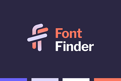 Font Finder app branding fonts icon logo minimal typography