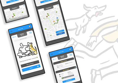 DAILY UI #020 | Location Tracker app daily 100 challenge dailyui dailyuichallenge dog walking location tracker mobile mobile ui tracking ui uidesign uiuxsupply
