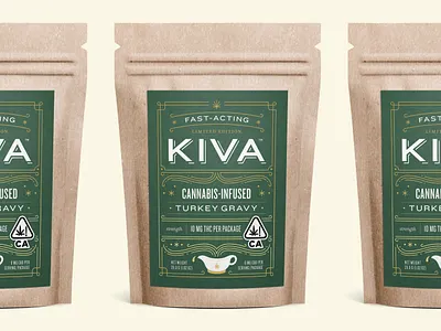 Turkey Time cannabis cannabis packaging edibles feast gravy holiday kiva marijuana stout thanksgiving turkey