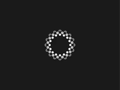 O blockchain branding community corporate design icon identity logo network technology