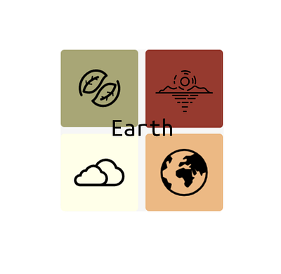 Earth design icon illustration locations