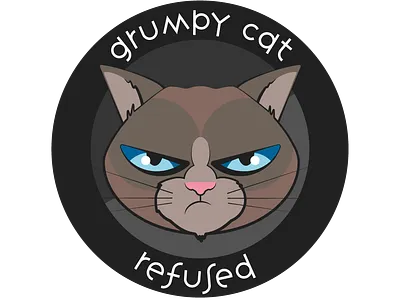 Grumpy Cat Seal design grumpycat illustration seal vector