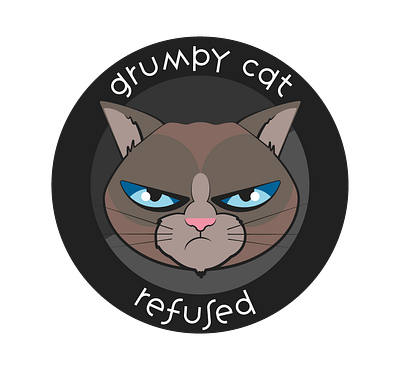 Grumpy Cat Seal design grumpycat illustration seal vector