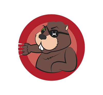 Captain Beaver beaver illustration seal vector