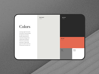 Color palette creative market mockup