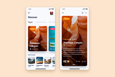 Travel Mobile App UI Kit Template android app kit mobile sketch template theme tour trip ui