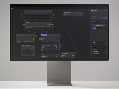 Web Interface Redesign for a Stable Diffusion Solution ai company ai dashboard ai design ai generator ai generator ui design ai image ai image generator ai model ai product ai technology artificial intelligence comfy comfy ai comfy ui diffusion prompt stability ai stable diffusion stable diffusion tool web design