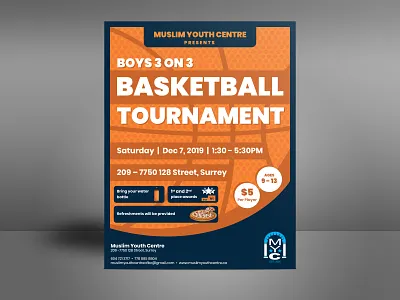 MYC Basketball Flyer basketball basketball flyer flyer design