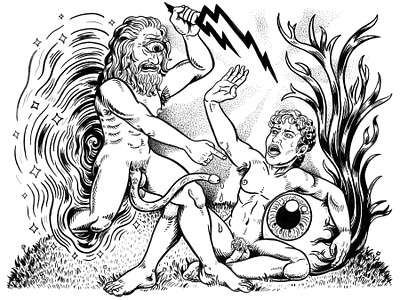 Jealousy bold brush cartoon detailed drawing fine art illustration ink painting personal work quirky surreal