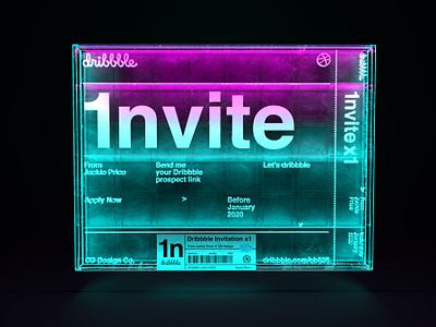 Dribbble Invite VOL.7 3d 3d art arnoldrender c4d cinema4d draft dribbble dribbbleinvitation dribbbleinvite giveaway grid grid layout invitation invite invite giveaway invites prospect prospects ticket ticket design