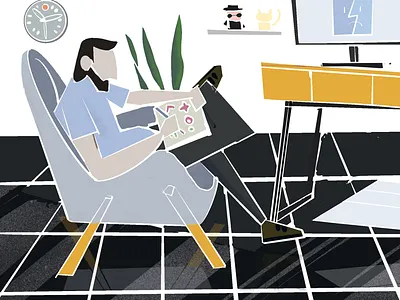 Lifestyle illustration abstract illustration ipad lifestyle procreate