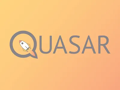 Quasar challenge design illustration logo rocketship vector