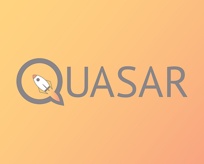 Quasar challenge design illustration logo rocketship vector