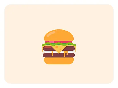FREE animated burgers animated animation app application asset burger delicious design drawer flat food free freebie illustration lottie ordering ui ux webflow website