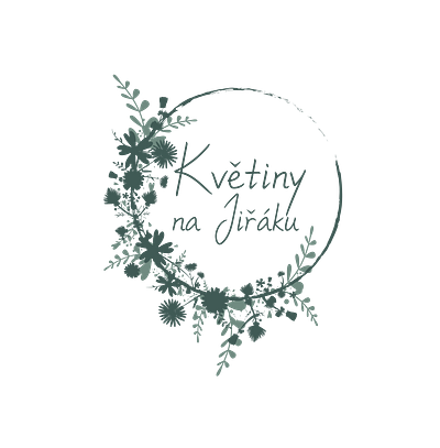 Kvetiny na Jiraku branding design logo vector