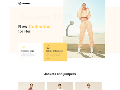 Fashion site - House design designs fashion landing landing page minimal site ui ux web webdesign website