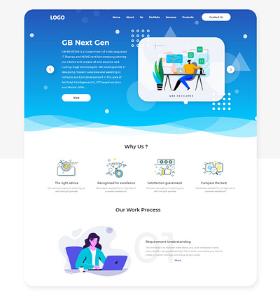 Landing Page UI app app solution design icon landing page ui minimal ui ux web web solution webdesign website