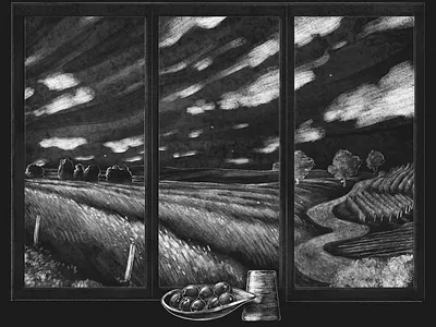 26 feet illustration for a food exhibition architecture colors exhibition food italy landscape realism traditional