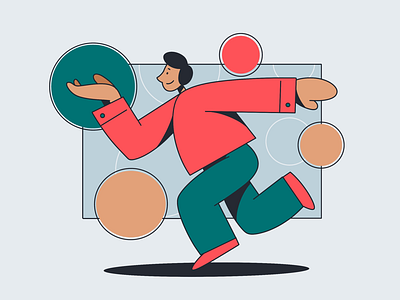 The Circles art artist artwork character creative daily design designer graphic illustration