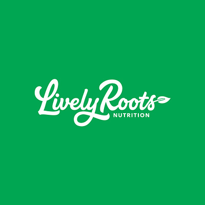 Lively Roots Nutrition brush lettering calligraphy and lettering artist creative customtype food lettering food logo hand drawn hand lettering lettering letteringlogo logo logodesign logodesigner logotype logotype designer nutritionist portfolio typography typography logo vegan