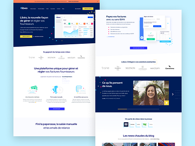 🖥• Libeo Homepage branding design homepage icon illustration interaction typography ui ux vector