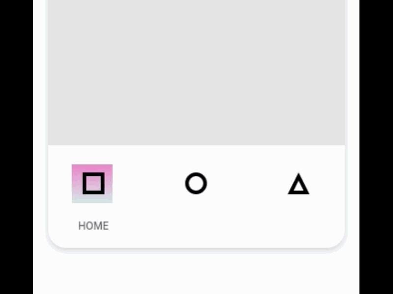 Bottom Navigation Interaction (2nd Variation) adobe xd android animated gif bottom nav clean ui interaction design microinteraction minimalistic navigation bar navigation menu tab navigation ui ux