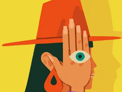 trick of the eye illustration procreate