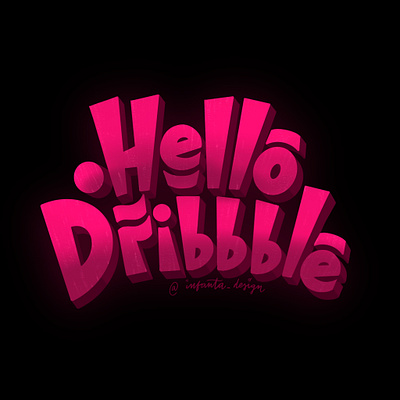 Hello world! design hello dribble hello world hellodribbble illustration lettering letteringdesign letters logo pink poster typography