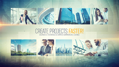 Corporate Logo Opener 1080 After Effects Template business clean company corporation digital introduce logo marketing modern opener presentation promotion service trailer website