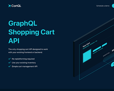 CartQL Landing Page api cartql graphql shopping cart