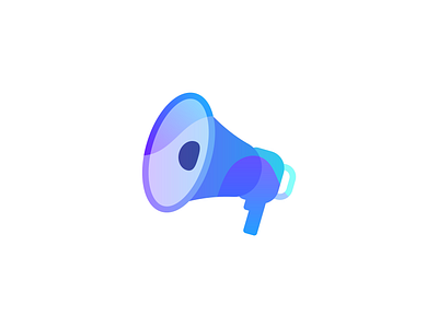 Messaging colour icon megaphone speaker store volume