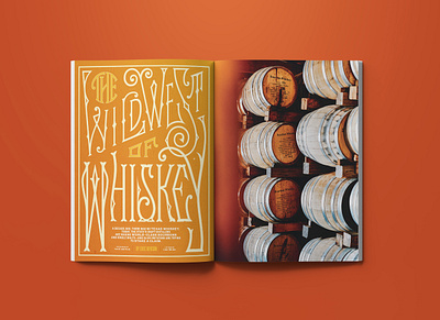 The Wild West Of Whiskey design editorial illustration lettering lettering artist logo print publication type typedesign typography