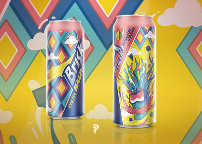 Contest for Brisk can - My participation branding graphicdesign illustration