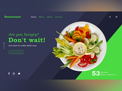 Restaurant adobexd food uidesign