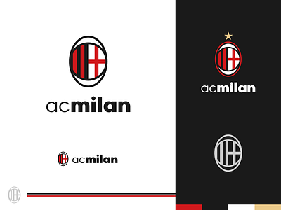 Rebranding Serie A - AC Milan ac milan branding club football italy logo logo design milan rebranding soccer