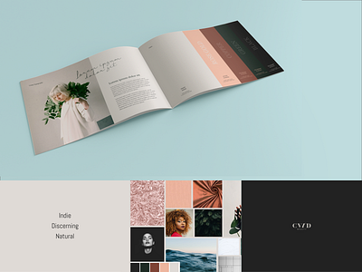 CVTD Beauty Brand Guide beauty brand brand identity branding branding and identity brochure brochure mockup cosmetics indie logo moodboard moodboards