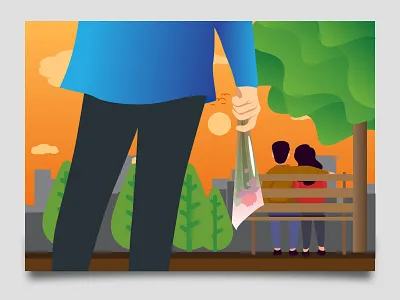 Thank you art design artist artwork break brokenheart creative design girl happy illustration illustrator lanscape love romance sad thankful vector warmup weekly weekly challenge