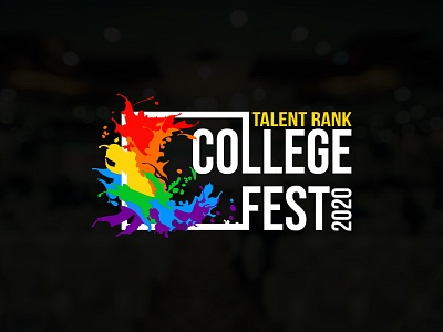 Talent Rank College Fest branding design illustration logo