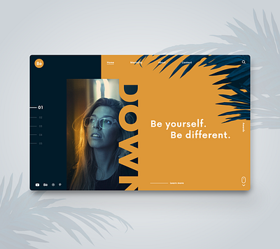 Be yourself. Webdesign Inspiraiton adobe adobexd minimal plant plants typo typogaphy typographic typography ui ui ux web webdesigner website yourself