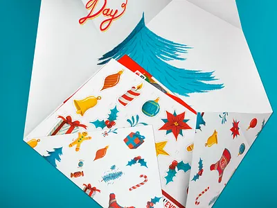 Save the Children | Christmas Jumper Day candle children christmas christmas ball christmas tree folded gift gingerbread man holiday illustration jingle bells jumper kit packaging pattern poster santa claus save the children stickers texture