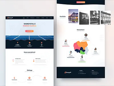 EnergyRE - Solar Energy Company colors design interface logo rebranding sketch ui ux webdesign website