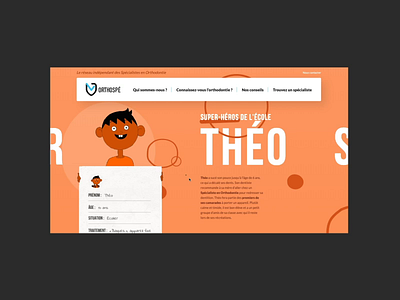 Orthospé design illustration ui ux web website