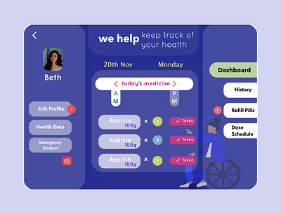 Health Web App 👩🏻‍⚕️ health ux uxui web