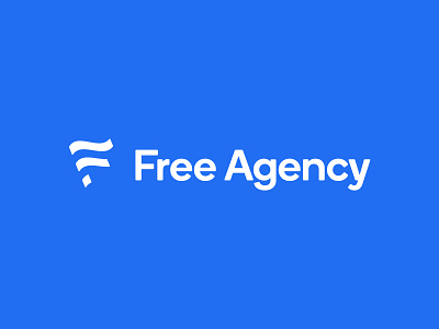 Free Agency Logo brand branding design identity logo tech type