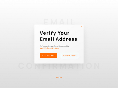 Daily UI Challenge Day #54 challenge confirmation dailyui day 54 design ui ux